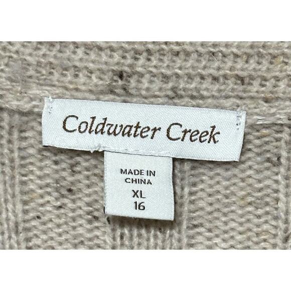 Coldwater Creek Womens Sweater Extra Large Cardigan Wool Blend Toggle Grandma - Picture 3 of 7